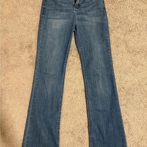 Medium wash Blue bootcut woman jeans
